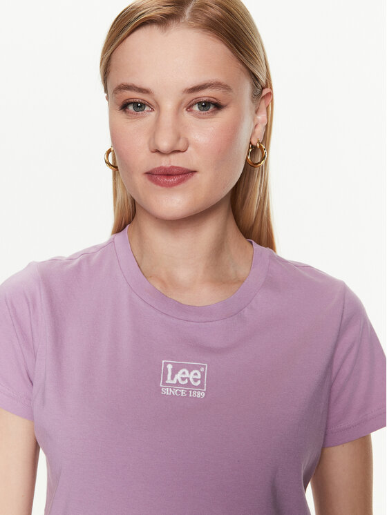 Lee Lee T-Shirt L49EEHA39 112333683 Violett Regular Fit