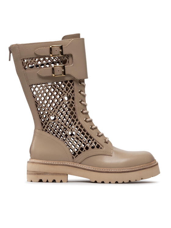 PINKO PINKO Μποτίνια Noemi Stivale PE 22 BLKS1 1H212D Y87W Μπεζ