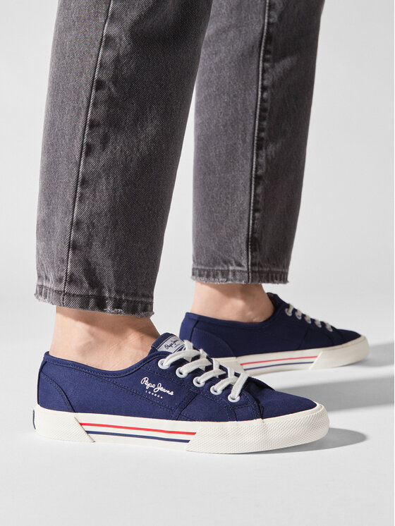 Pepe Jeans Pepe Jeans Tenisice Brady W Basic PLS31287 Tamnoplava