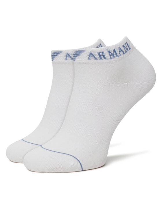 Emporio Armani Emporio Armani Set 3 parov moških nizkih nogavic EM000550 AF12276 M0066 Bela