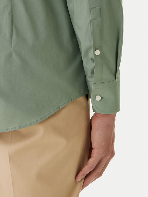 BOSS BOSS Košile H-Hank 50469345 Zelená Slim Fit