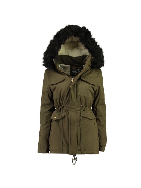Geographical Norway Geographical Norway Parka WW5310F/GN-KAKI Zielony Regular Fit