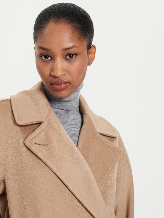 Weekend Max Mara Weekend Max Mara Cappotto di lana Resina 2425016092 Beige Regular Fit