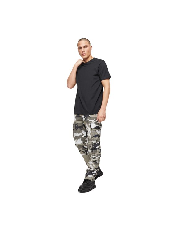Brandit Brandit Spodnie materiałowe 1016.15 Szary Slim Fit
