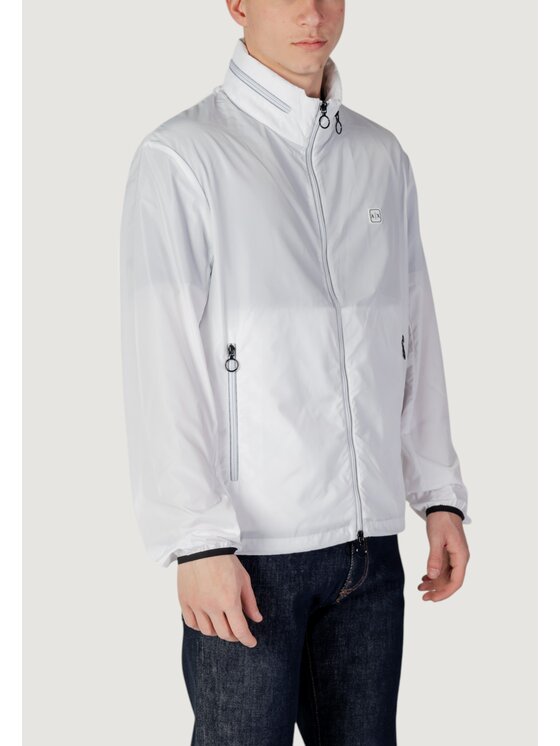 Armani Exchange Armani Exchange Giacca di pelle 8NZB07 ZNWFZ Bianco Casual Fit