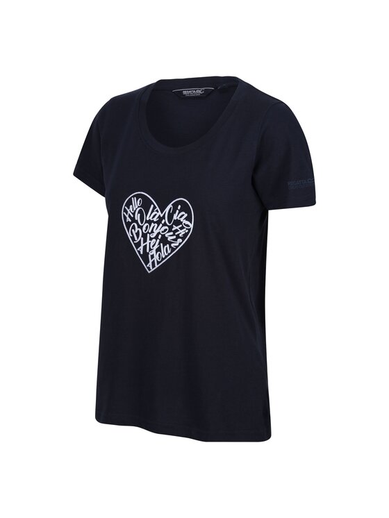 Regatta Regatta T-Shirt RG10269 Granatowy Short Fit