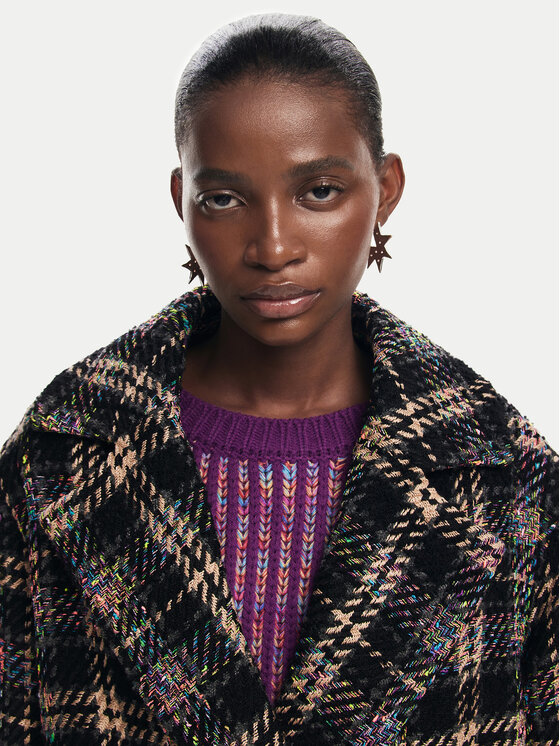 Desigual Desigual Kabát pro přechodné období Corcega 24WWEWAW Hnědá Regular Fit
