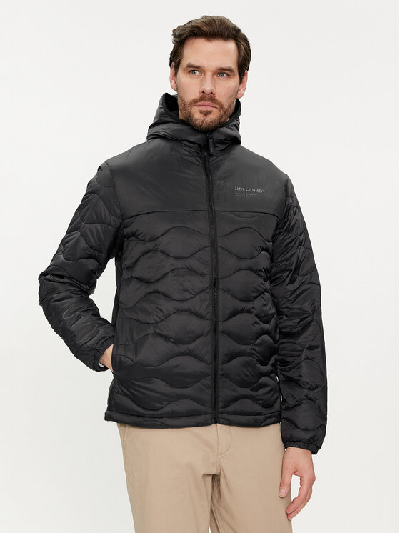Jack&Jones Geacă din puf Noah 12249442 Negru Regular Fit