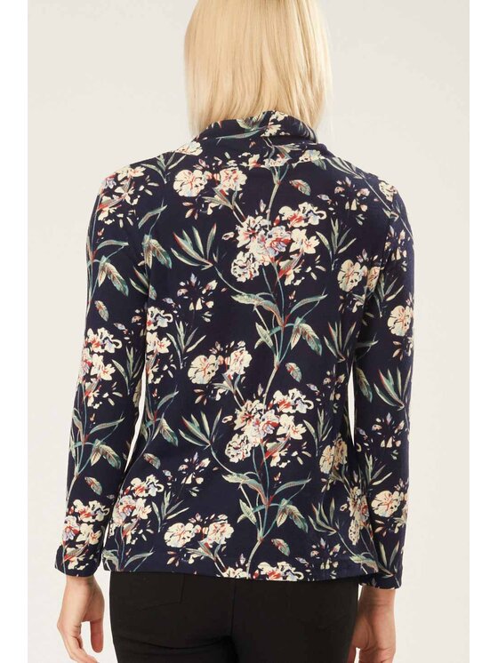 QUIOSQUE QUIOSQUE Blúzka LONGY BLOUSE Tmavomodrá Regular Fit