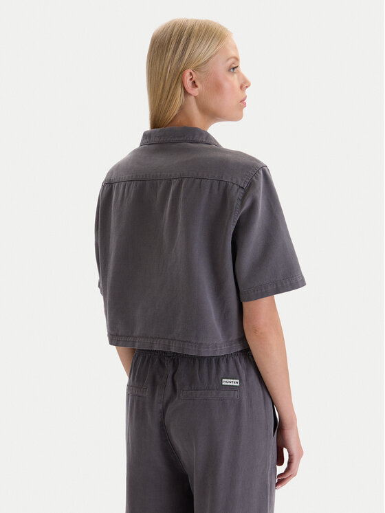 Hunter Hunter Koszula W126-HRLST-1011-42X Szary Regular Fit