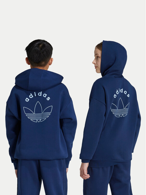 adidas adidas Pulóver Graphic IX6843 Sötétkék Relaxed Fit