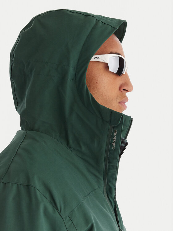 Quiksilver Quiksilver Kurtka przejściowa Overcast 3K EQYJK04202 Zielony Regular Fit