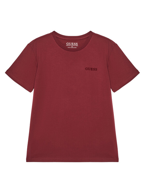 Guess Guess T-Shirt L5YI39 K8HM4 Bordó Regular Fit