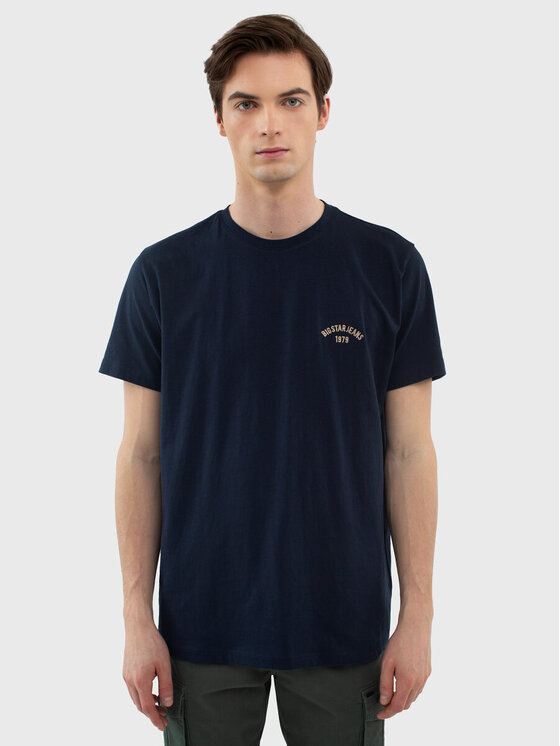 BIG STAR BIG STAR T-Shirt VINCER_403_150 Granatowy Basic Fit