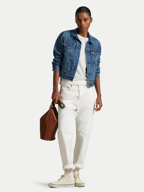 Polo Ralph Lauren Polo Ralph Lauren Jeansová bunda 211969408001 Modrá Relaxed Fit
