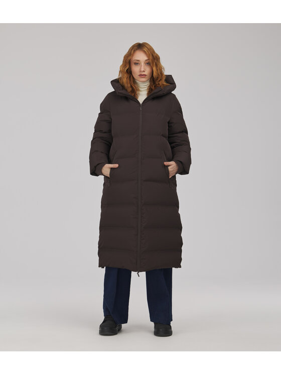 Lee Cooper Lee Cooper Kurtka puchowa MARGOT Brązowy ciemny Regular Fit