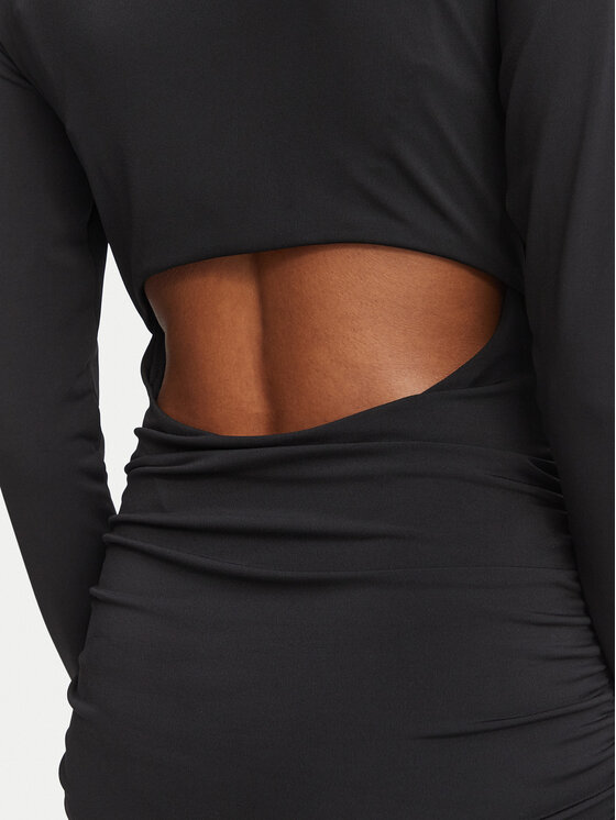 Guess Guess Коктейлна рокля W6BK19 K6104 Черен Slim Fit