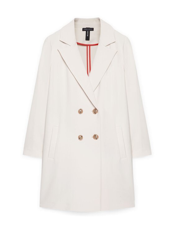Fiorella Rubino Fiorella Rubino Cappotto 0181T000303N002 Bianco Regular Fit