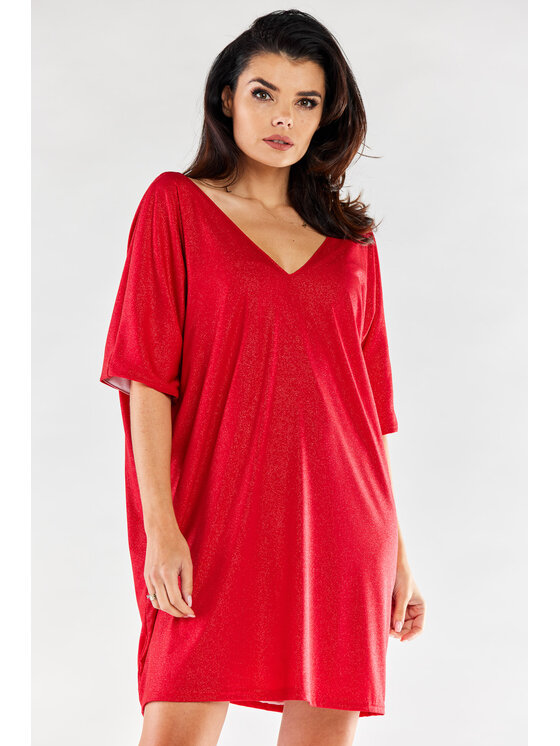 Awama Awama Abito da sera A557 Rosso Basic Fit