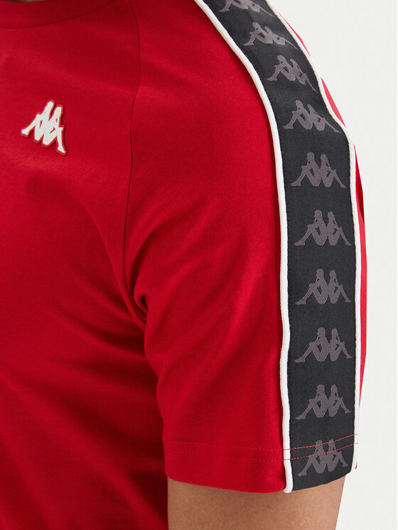 Kappa Kappa Póló Banda Coen 303UV10 Piros Slim Fit