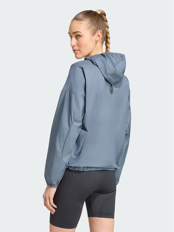 adidas adidas Kurtka do biegania 165376 Czarny Loose Fit