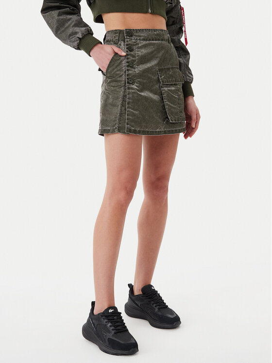 Alpha Industries Alpha Industries Miniszoknya Vintage 156052 Fekete Regular Fit