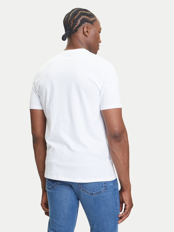 Calvin Klein Jeans Calvin Klein Jeans T-krekls Center Monogram LV04RC857G Balts Regular Fit