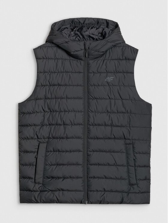 4F 4F Gilet 4FWAW25TVJAM225-20S Nero Regular Fit