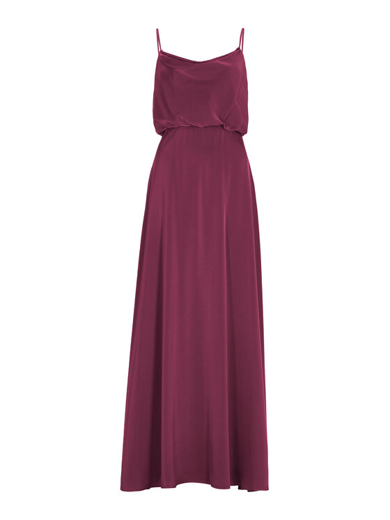 Hey Kyla Hey Kyla Sukienka wieczorowa 5AI074HK Bordowy Regular Fit