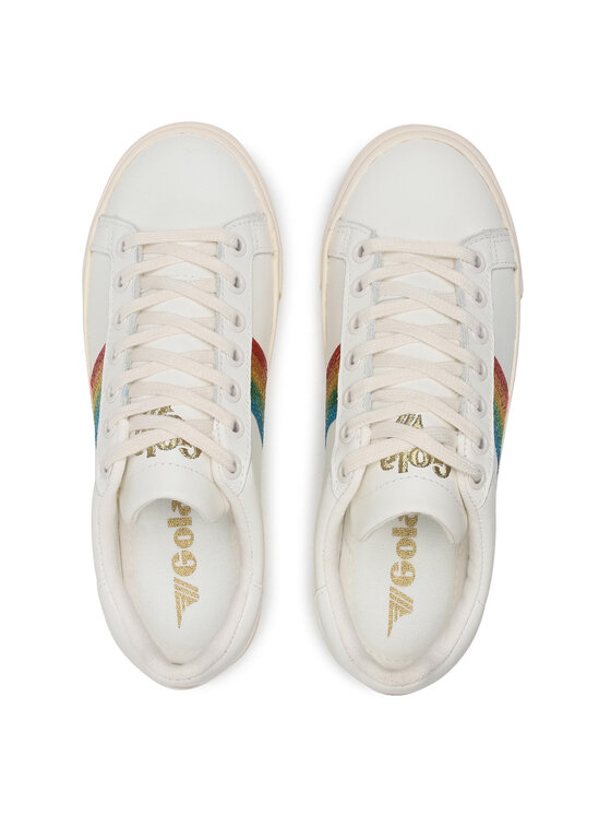 Gola Sneakers aus Stoff Orchid Rainbow Glitter CLA173 Wei Modivo.at