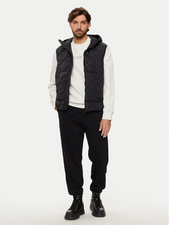 Armani Exchange Armani Exchange Жилет 6DZQ01 ZN4XZ 1200 Чорний Regular Fit