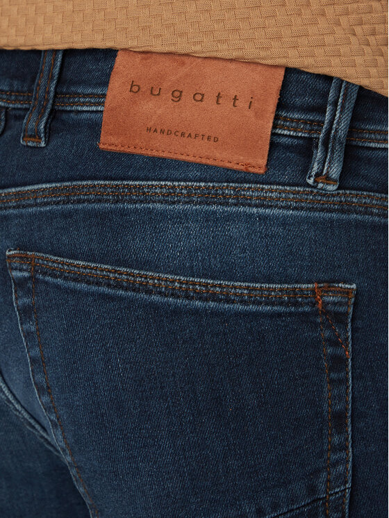 Bugatti Bugatti Traperice 3108D-16671E Tamnoplava Slim Fit