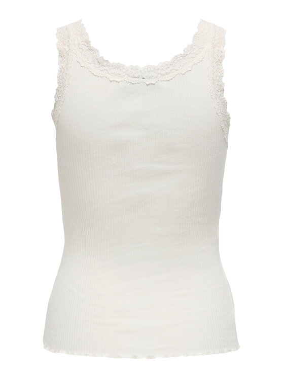 ONLY ONLY Top Sara 15345994 Kremowy Slim Fit