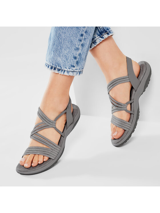 Skechers Sandali Stretch Slinky 163072 GRY Grigio Modivo