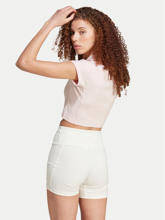 adidas adidas Футболка Lounge IY6741 Рожевий Slim Fit