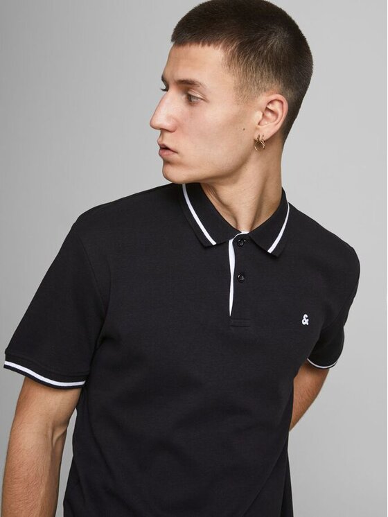 Polo Jersey 12180891 Nero Regular Fit
