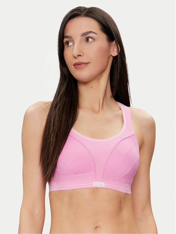 Sutien sport Shock Absorber Femei, Mărimea: 75B, Roz, Ultimate Run U10046