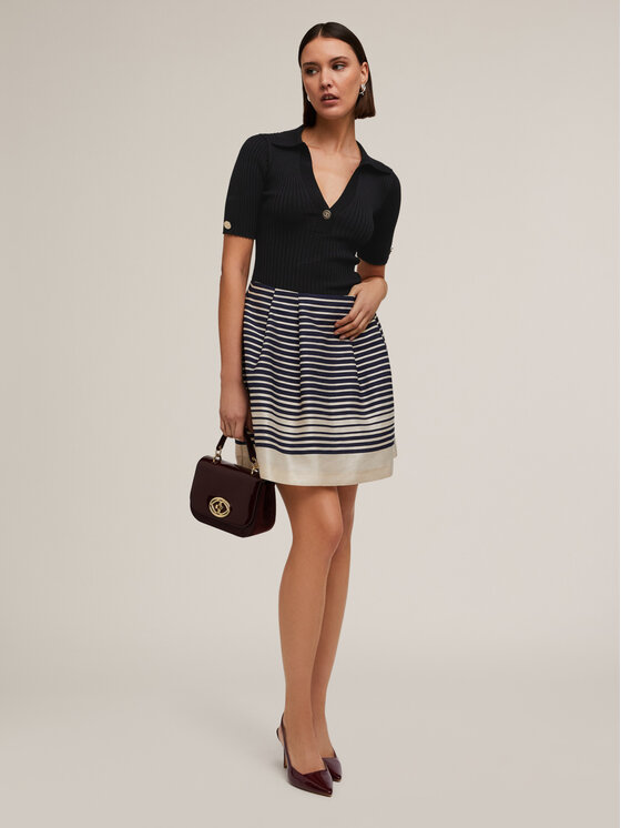 Motivi Motivi Minigonna 1220Q101067N0R2 Blu Flared Fit