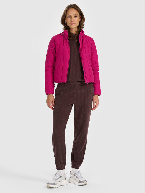 4F 4F Kurtka puchowa MIDSHOP TEXTILE Różowy Slim Fit