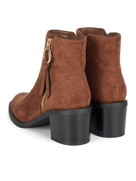 Clara Barson Clara Barson Polokozačky LS5276-02A Hnědá