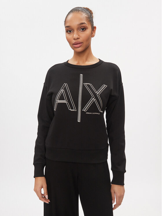 Armani Exchange Mikina 3DYM11 YJEBZ 1200 Čierna Regular Fit