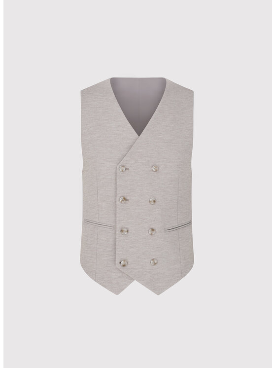 Pako Lorente Pako Lorente Kamizelka P26SF-8X-007 Beżowy Slim Fit