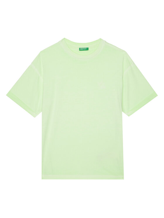 United Colors Of Benetton T-Shirt 3085C10P9 Zielony Regular Fit