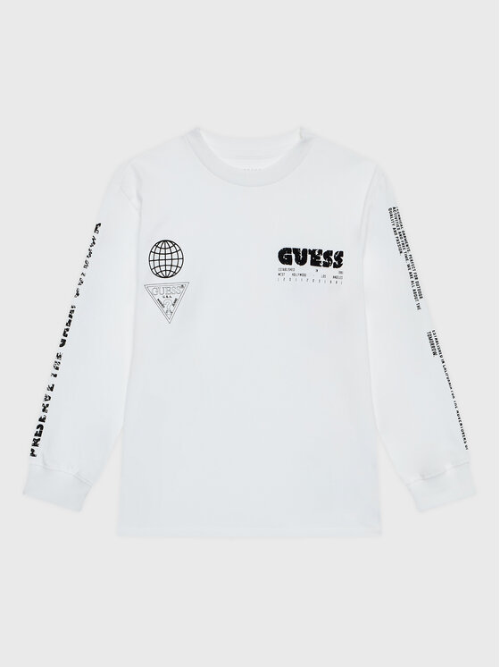 Guess Bluză L2BI04 I3Z13 Alb Oversize