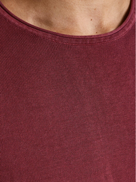 Jack&Jones Jack&Jones Džemper Leo 12174001 Tamnocrvena Regular Fit