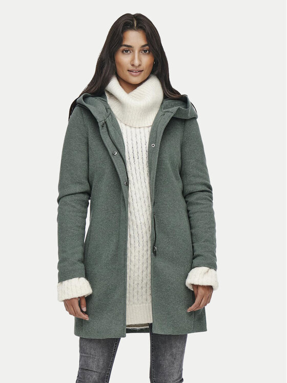 ONLY ONLY Demisezoninis paltas Sedona 15142911 Žalia Regular Fit