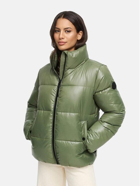 Marikoo Marikoo Kurtka zimowa Hazalee Zielony Regular Fit