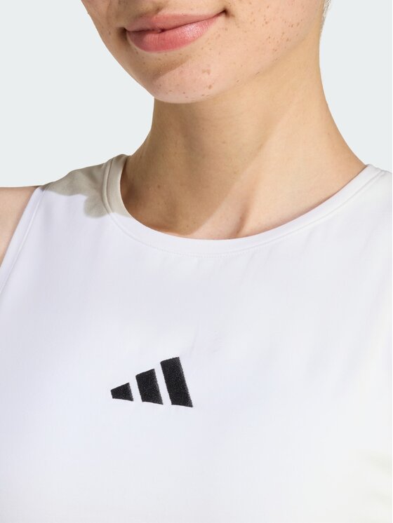 adidas adidas Top 158749 Biały Slim Fit