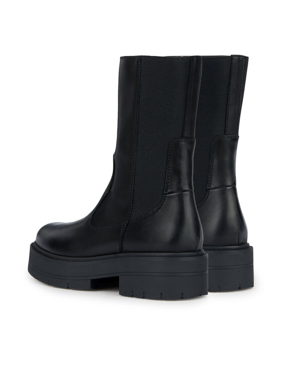 Geox Geox Īsie zābaki D Spherica Ec7 D36VDK 00043 C9999 Melns