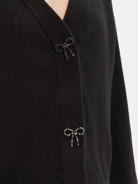 Guess Guess Kardigan W5YR01 Z2ZK2 Černá Regular Fit